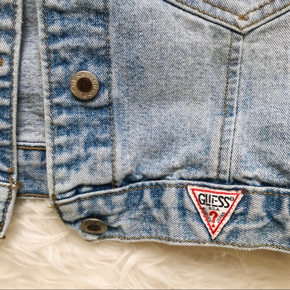 Guess Vintage Light Denim Cropped Jean Jest - Picture 6 of 7